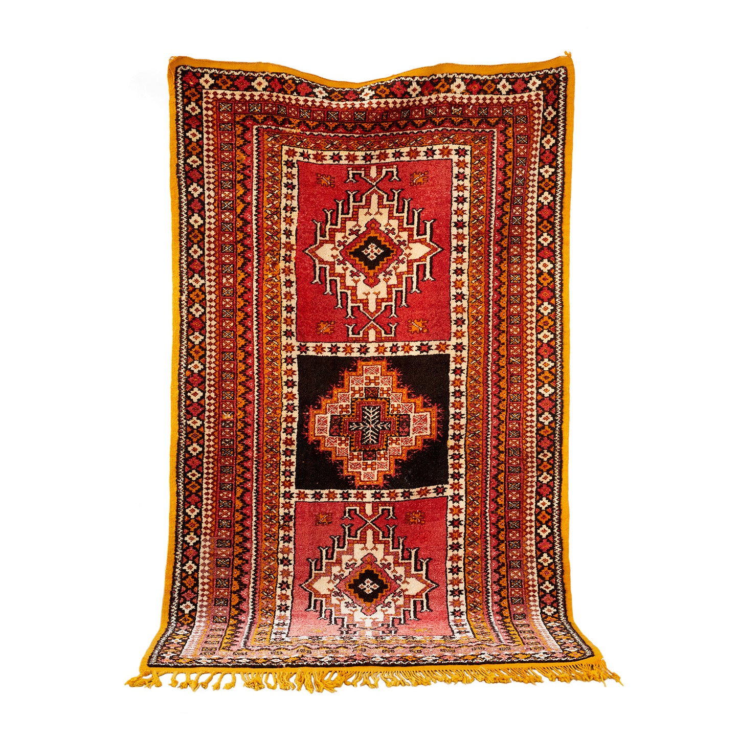 Ait Ouaouzguite Pink & Orange Pile Rug