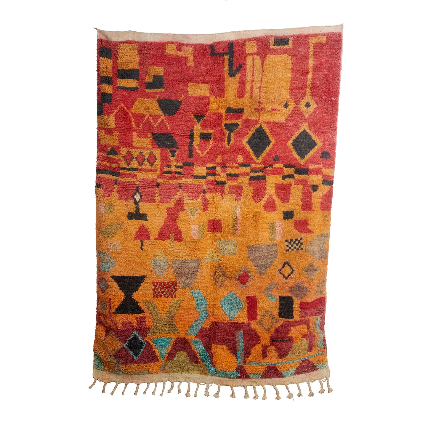 Orange & Red Moroccan Rug