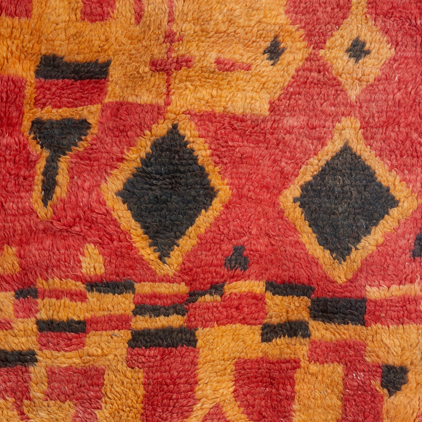 Orange & Red Moroccan Rug