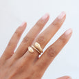 Gold Double Snake Ring 2