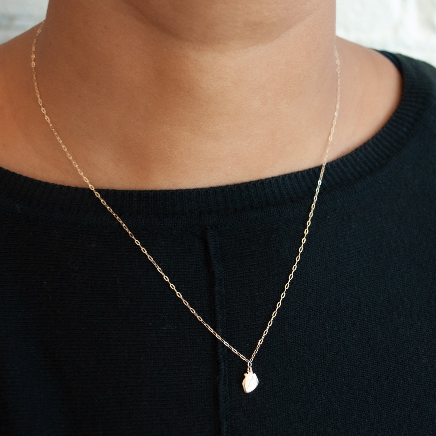 Tiny Gold Heart Necklace