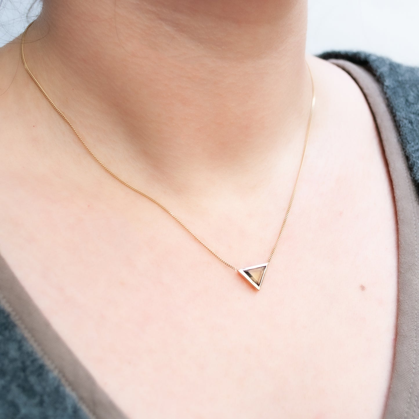 Sapphire Scalene Necklace