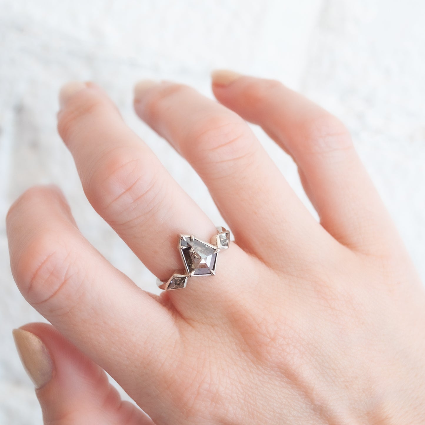 Space Goddess Diamond Ring