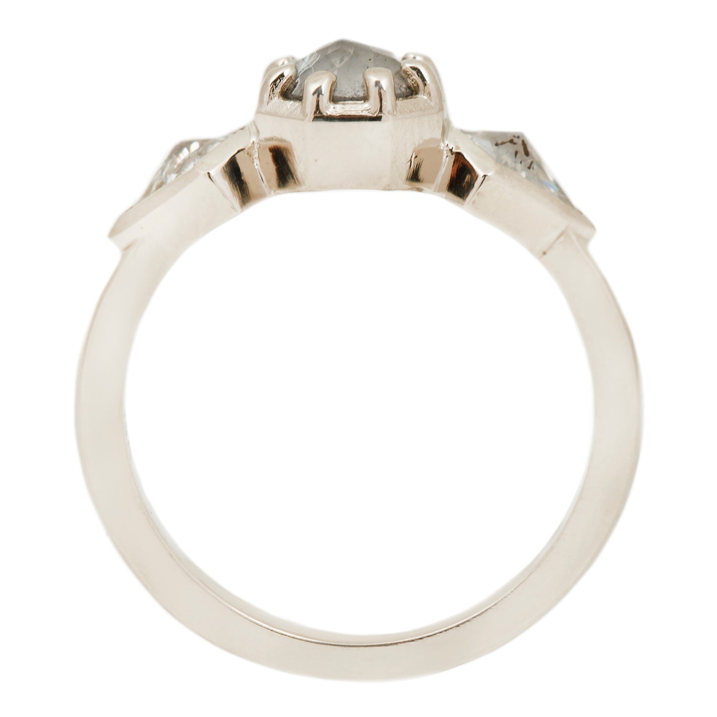 Shooting Star Three Stone Ring