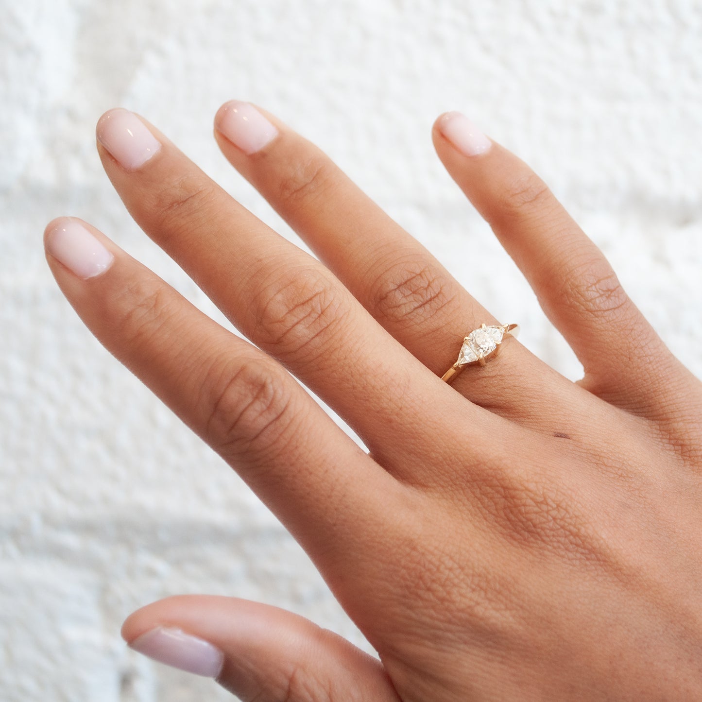 Snowdrop Three Stone Ring