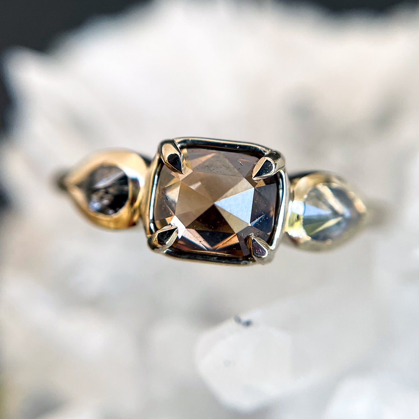 Sphinx Three Stone Ring