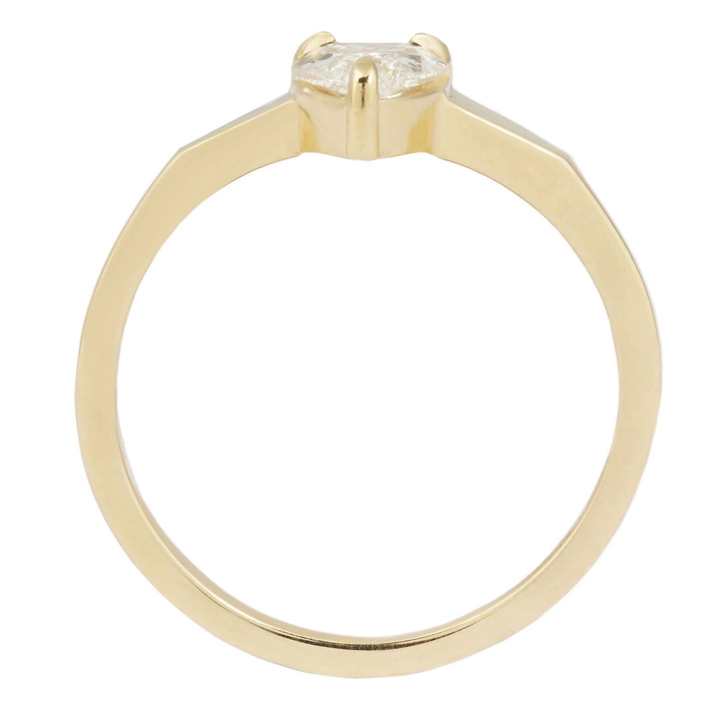 Pointed Pear Diamond Ring