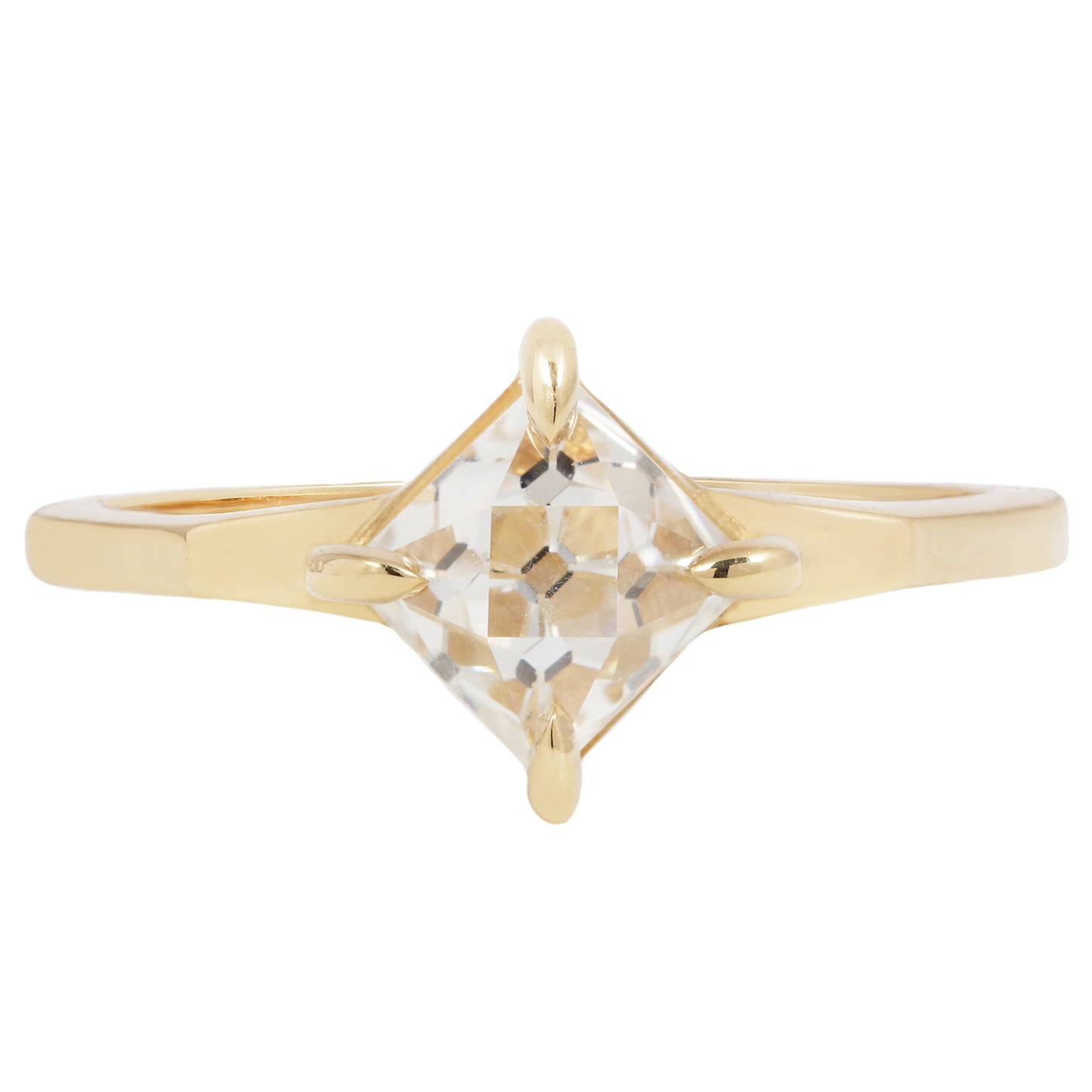 Solar Diamond Mirage Ring