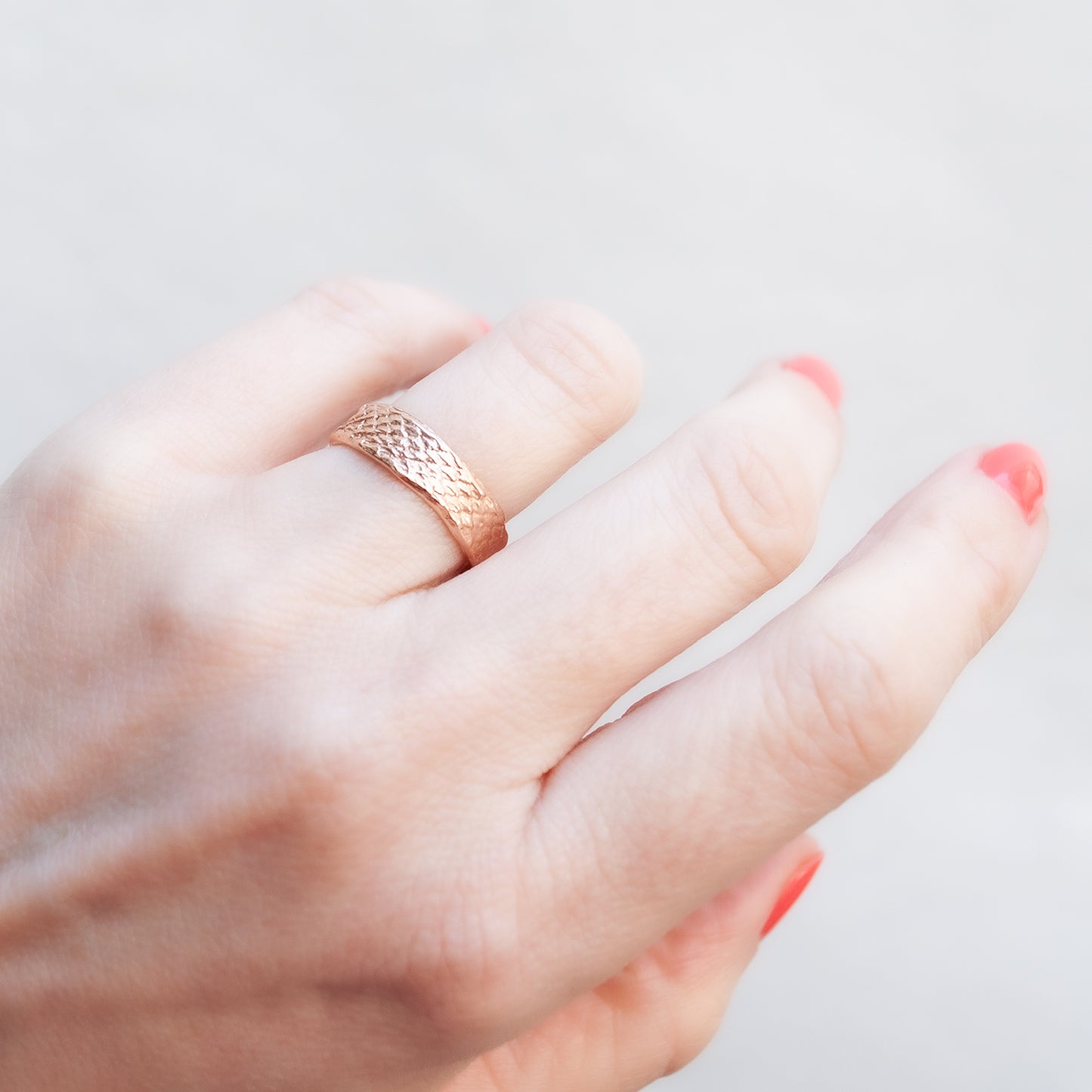 Rose Gold Snakeskin Band