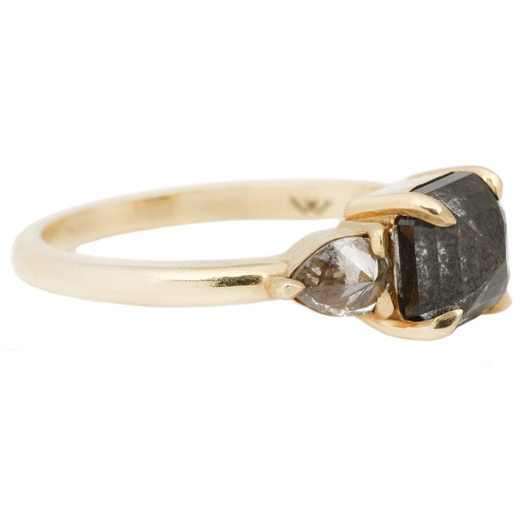 Step Cut Diamond Ring