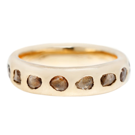Lauren Wolf Freeform Eternity Band Brown Diamond