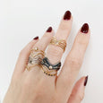 Gold Diamond Winged Ring 4