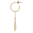 Star Set Serpent Notch Hoop 3