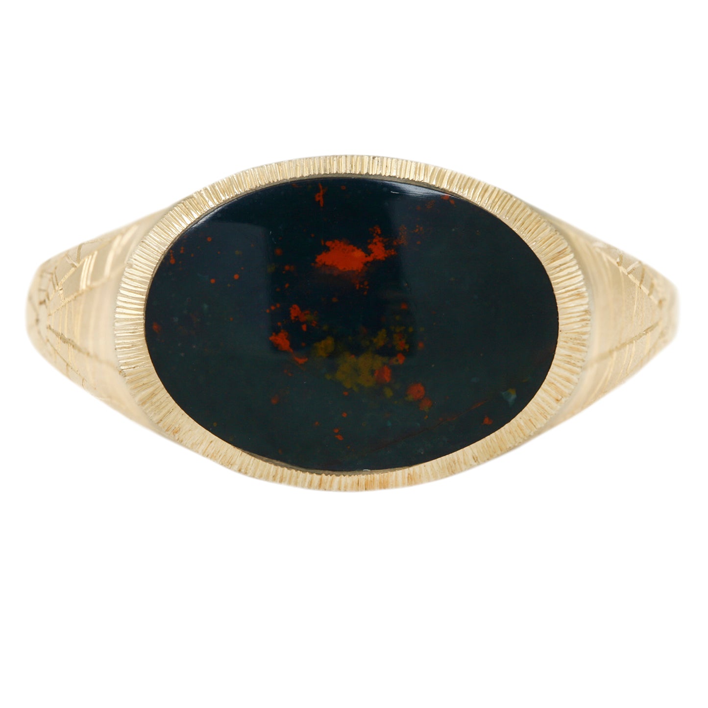 Bloodstone Ellipse Signet