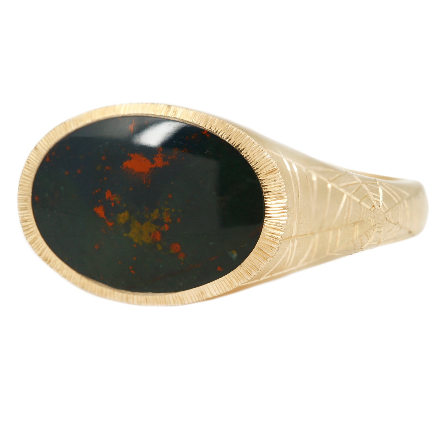 Bloodstone Ellipse Signet