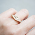 Eye of Ailuros White Diamond Ring 2