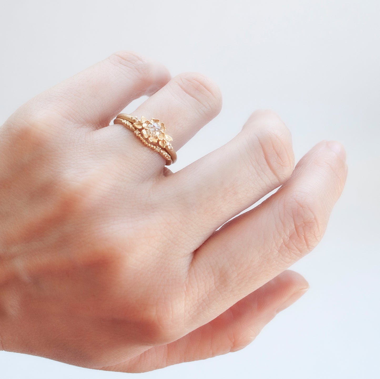 Evergreen Diamond Nesting Band