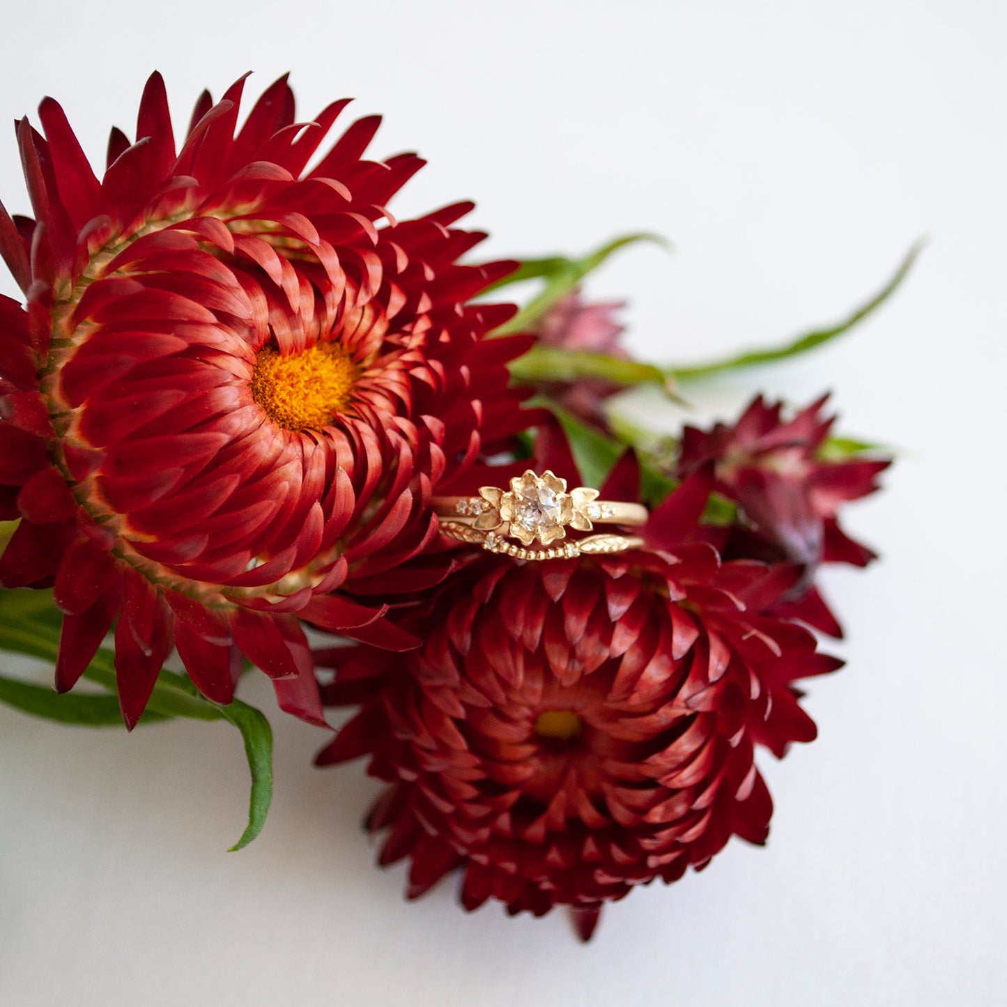 Evergreen Diamond Nesting Band