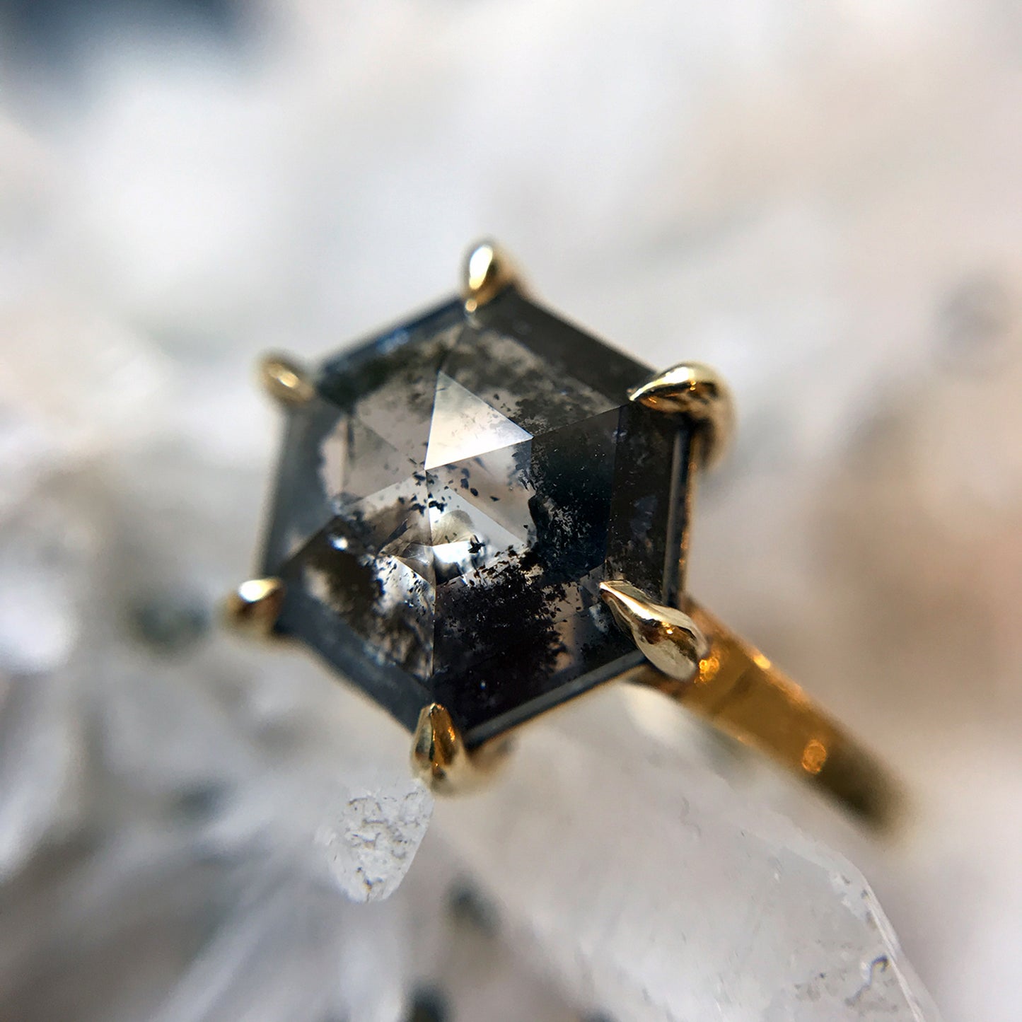 Salty Hexagon Ring