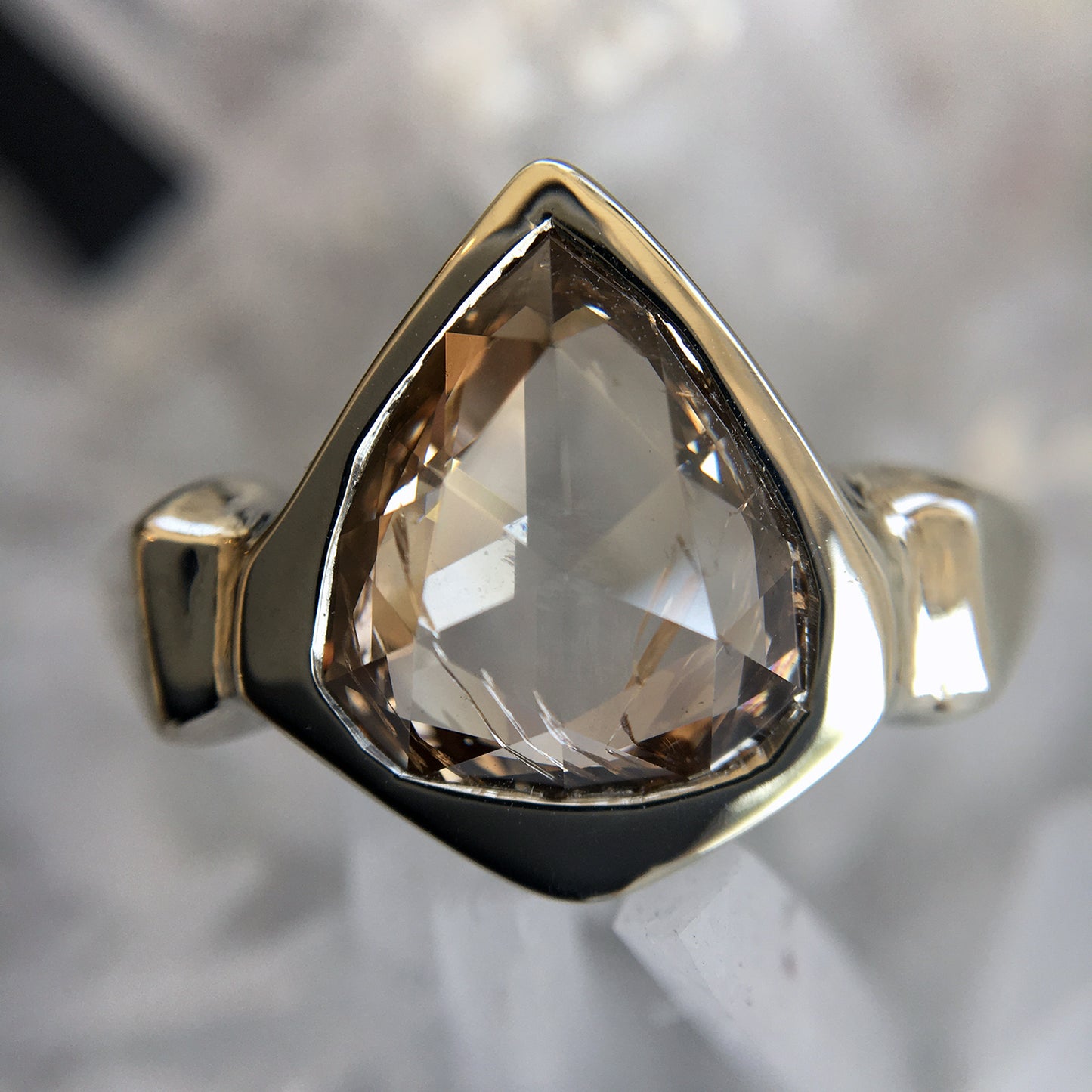 Rose Cut Lighthouse Ring