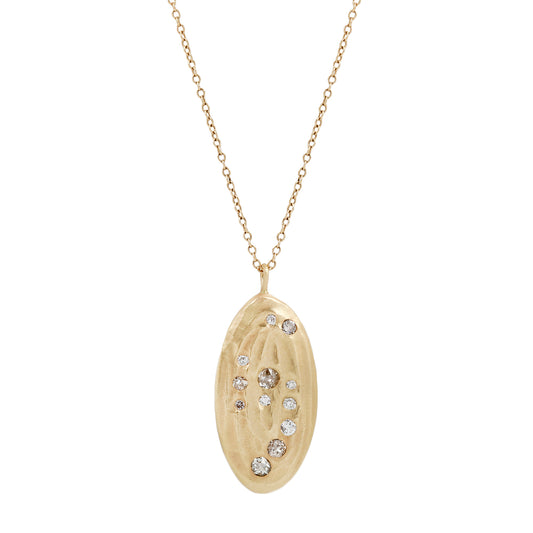 Old Mine Diamond Solar System Necklace