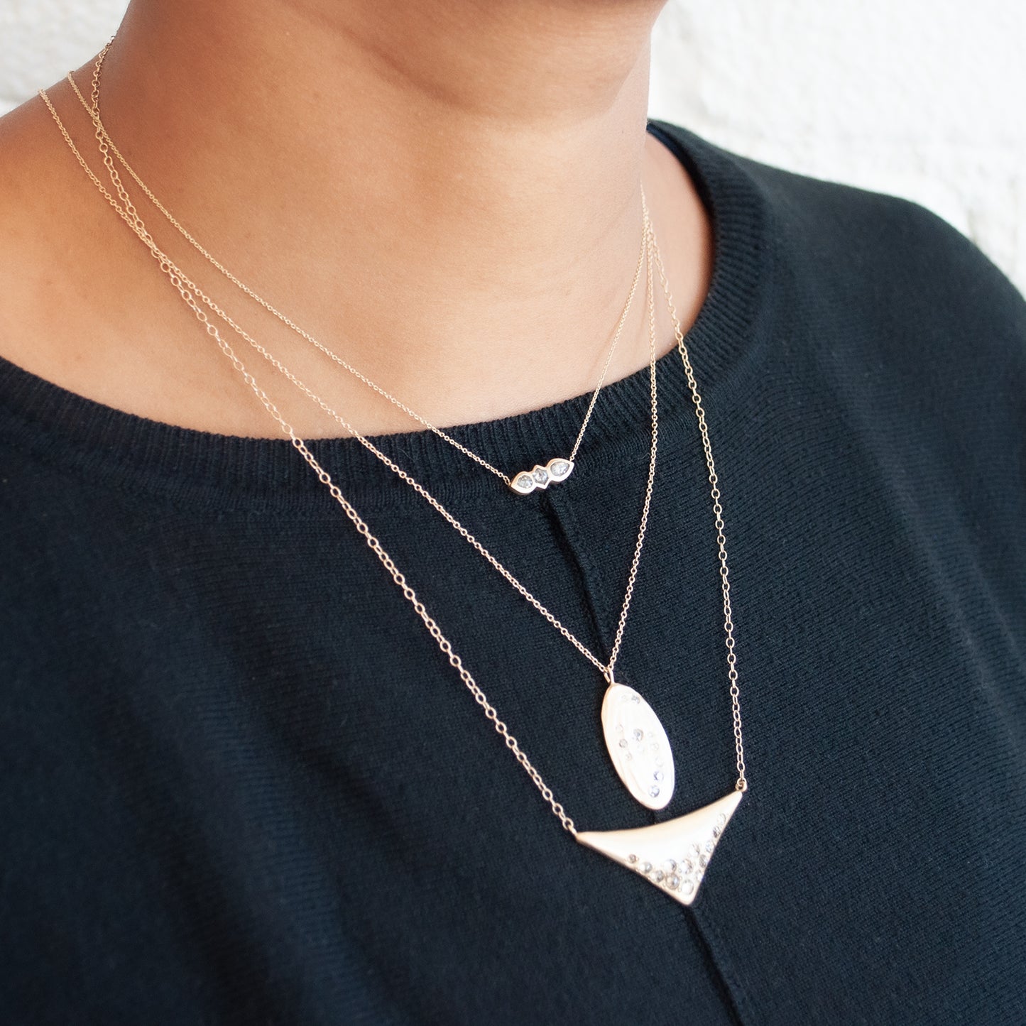 Ombre Triangle Necklace