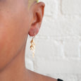 Golden Leaf Earrings 2