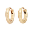 Medium Plain Hinged Gold Hoops 1