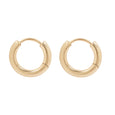 Medium Plain Hinged Gold Hoops 3