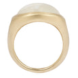 White Plume Agate Slab Ring 5