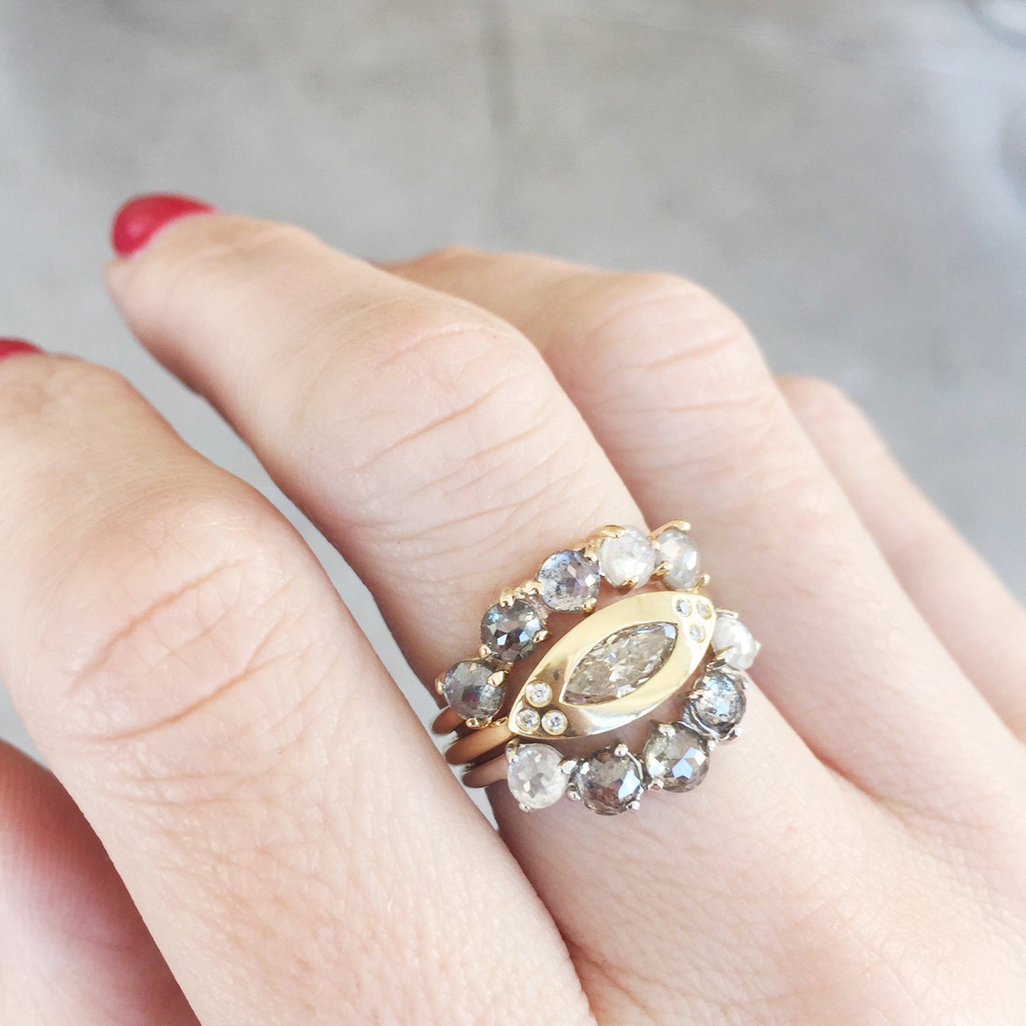 White Gold Indira Ring