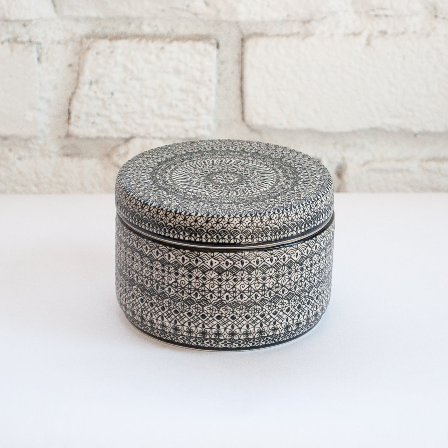 Flat Lidded Jar