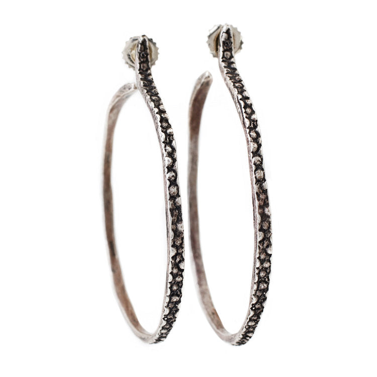 Lauren Wolf Jewelry Silver Stingray Hoops