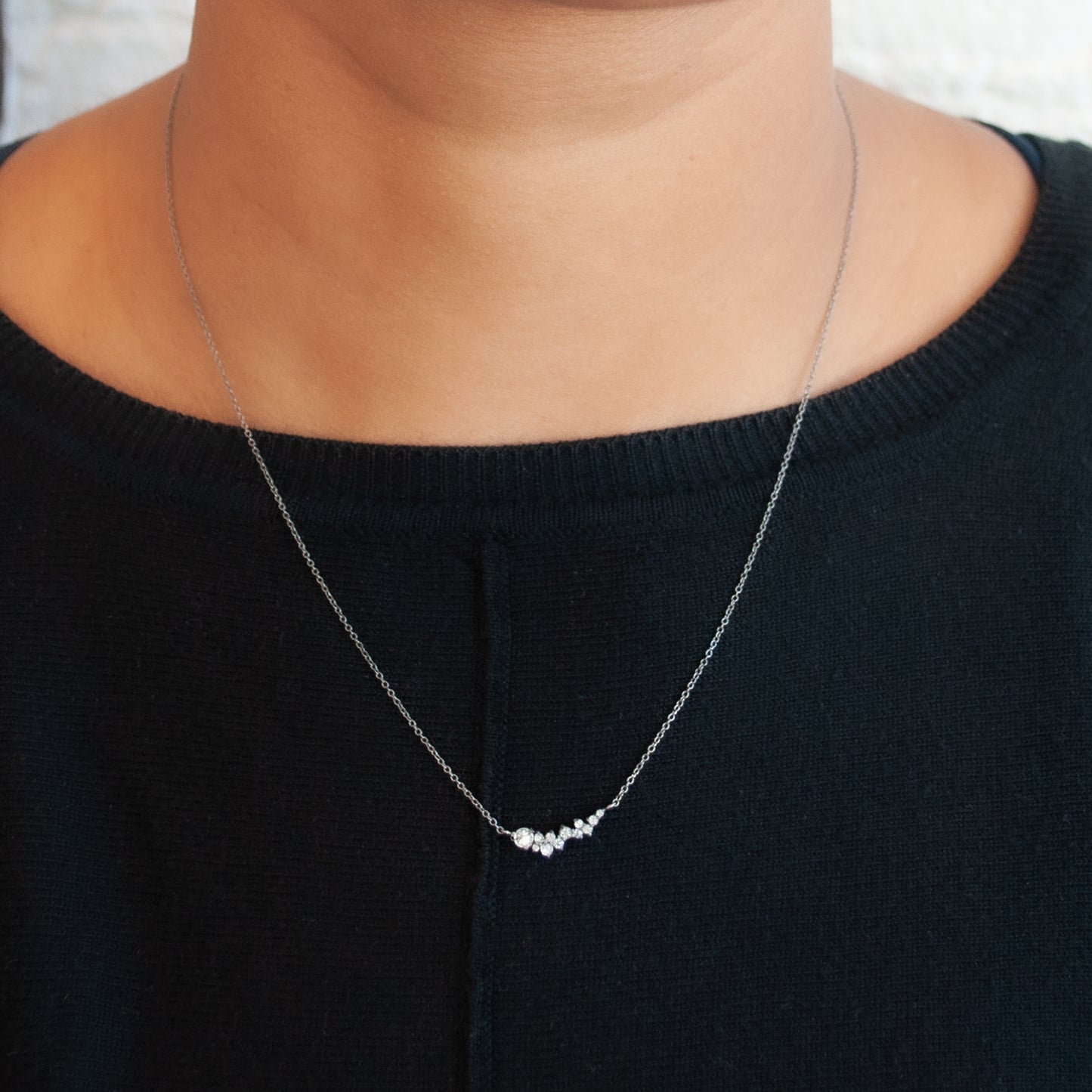 Star Cluster Diamond Necklace