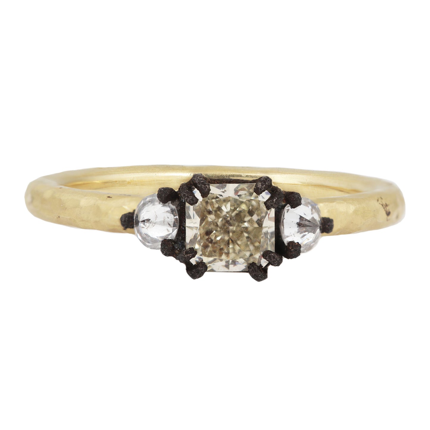 Yellow Cushion Diamond Ring