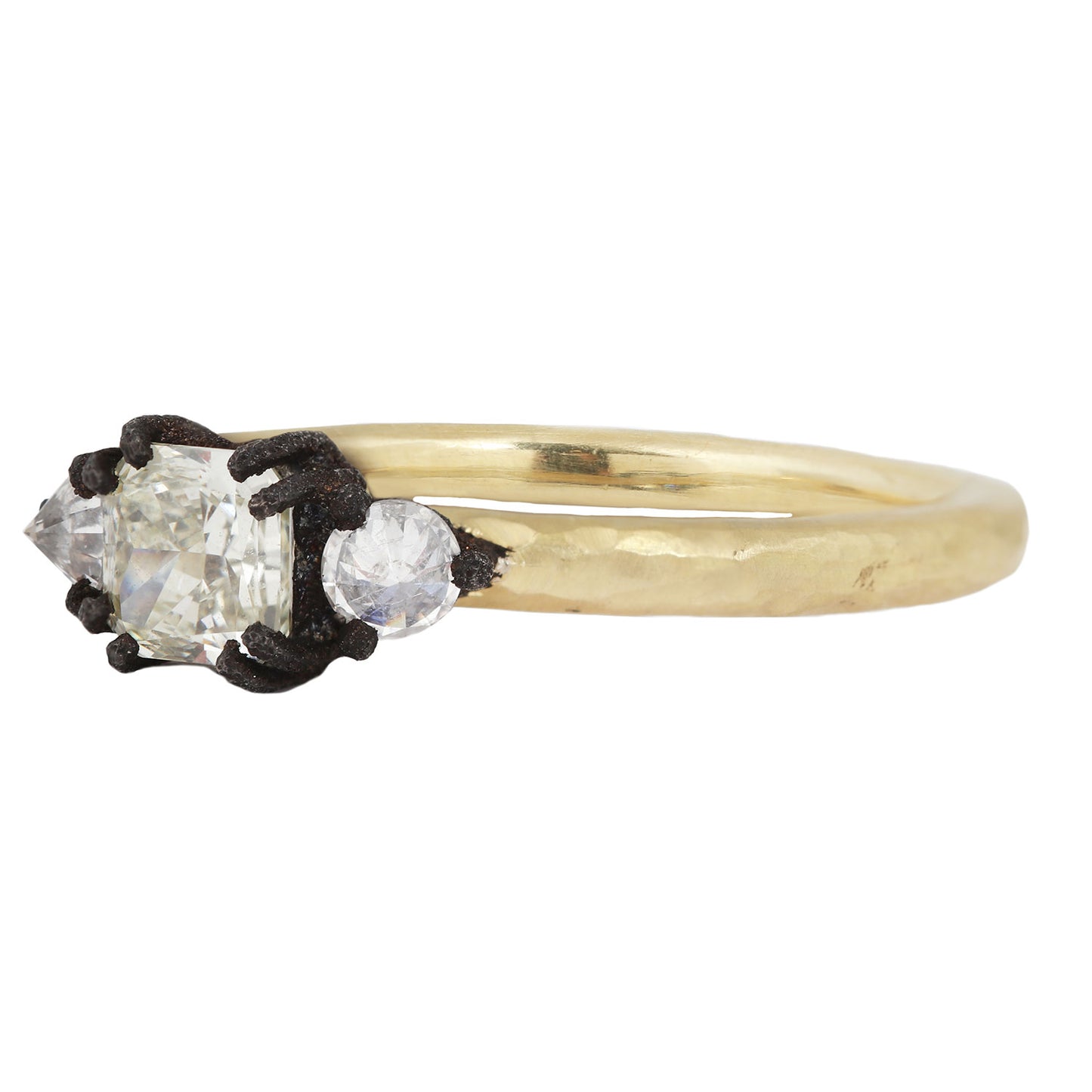 Yellow Cushion Diamond Ring