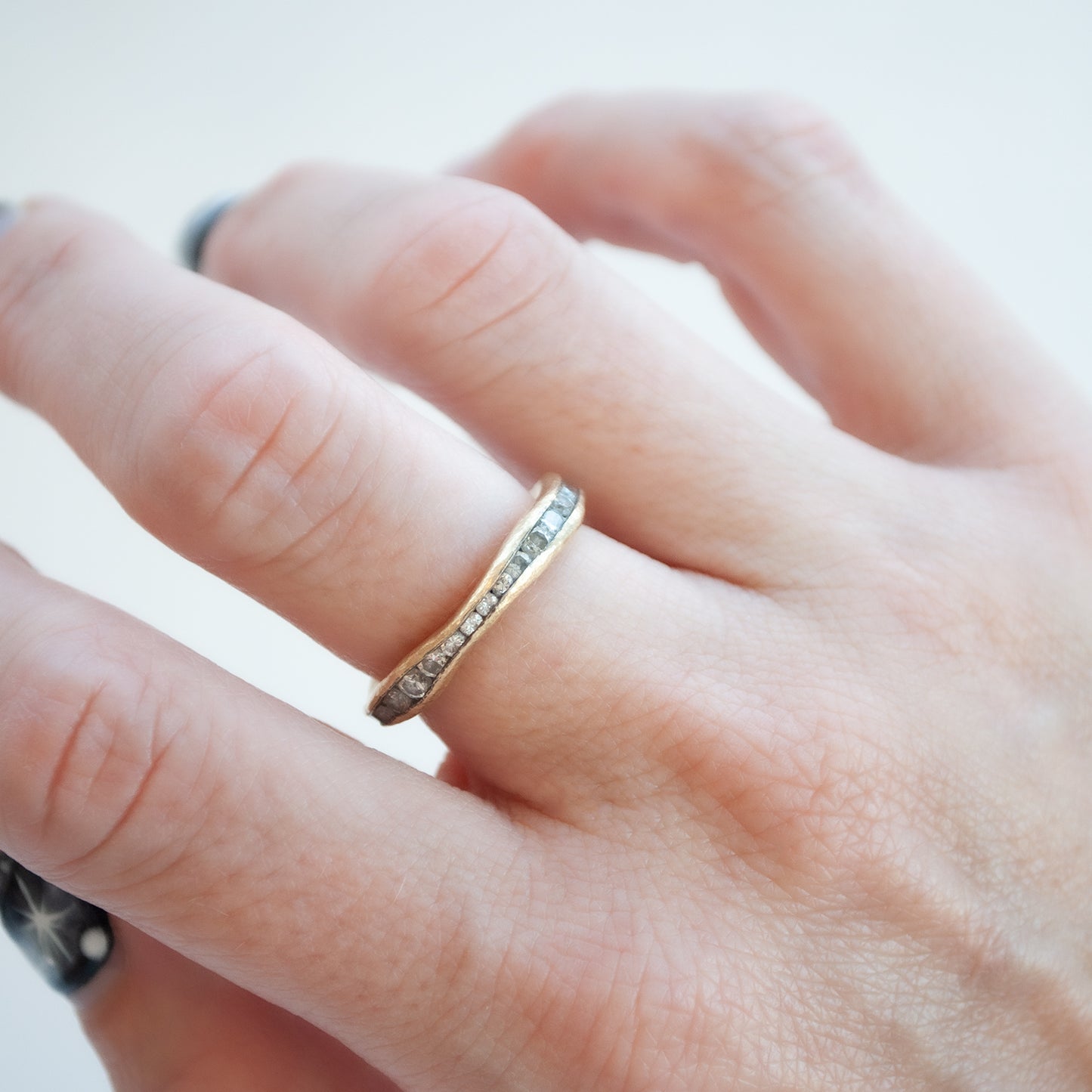 Hammered Eternity Ring