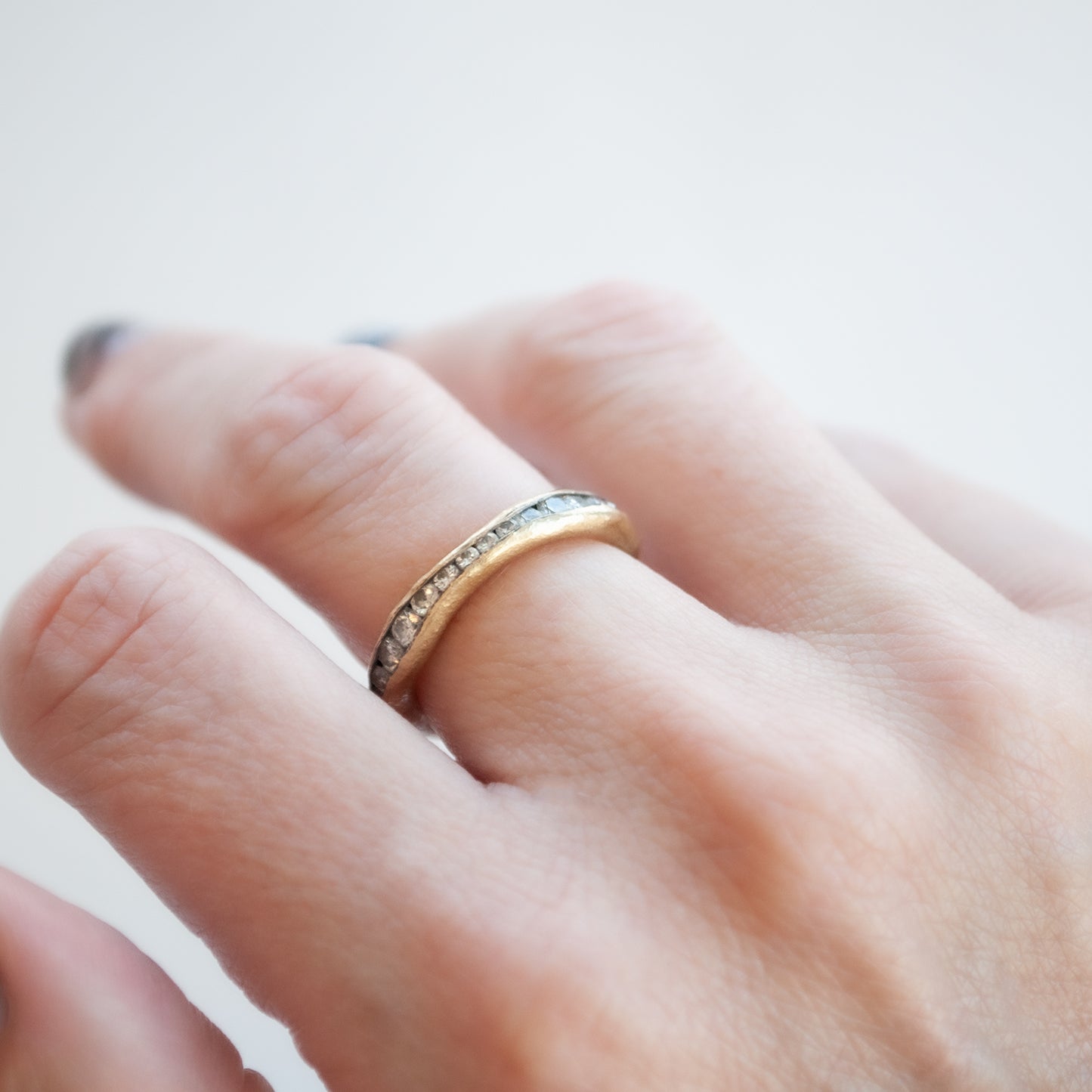 Hammered Eternity Ring