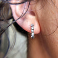 Diamond Cluster Hoops 3