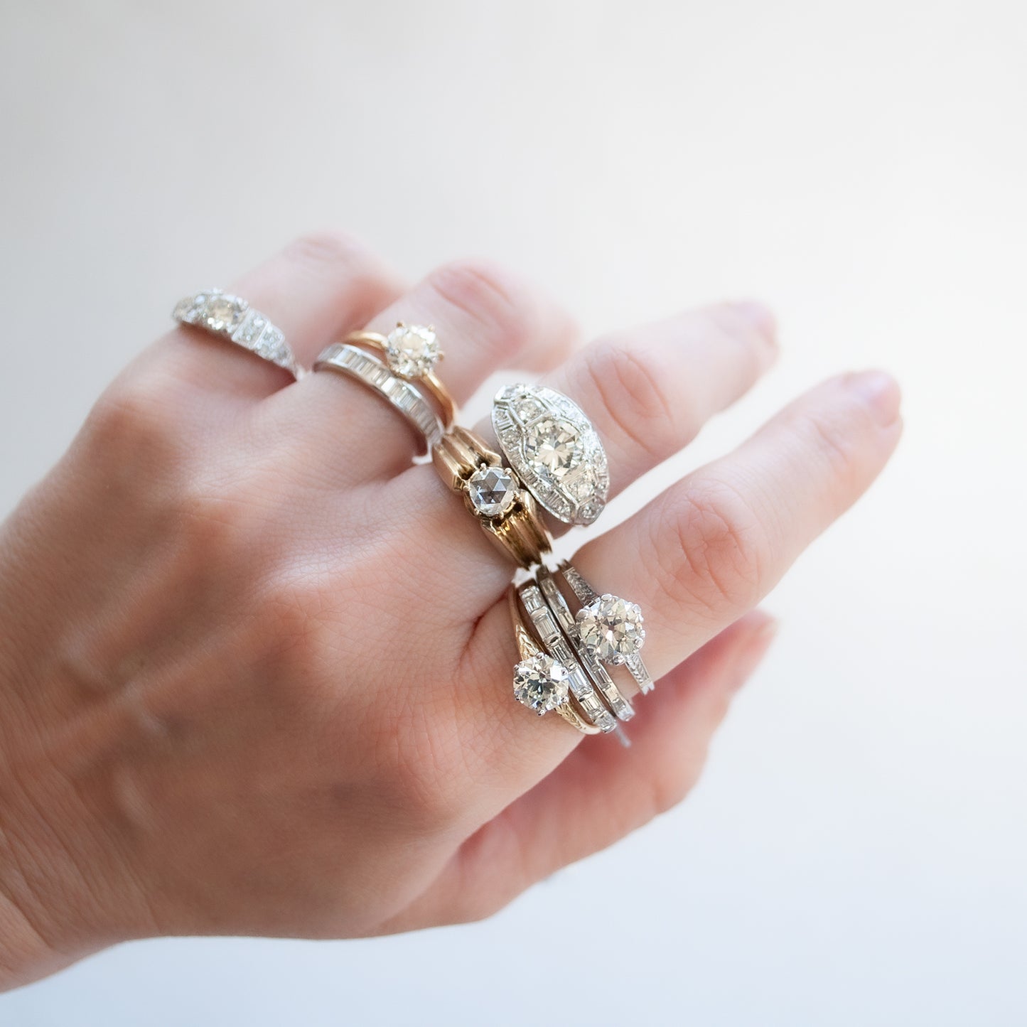 Antique Tiffany & Co Six Prong Solitaire Ring