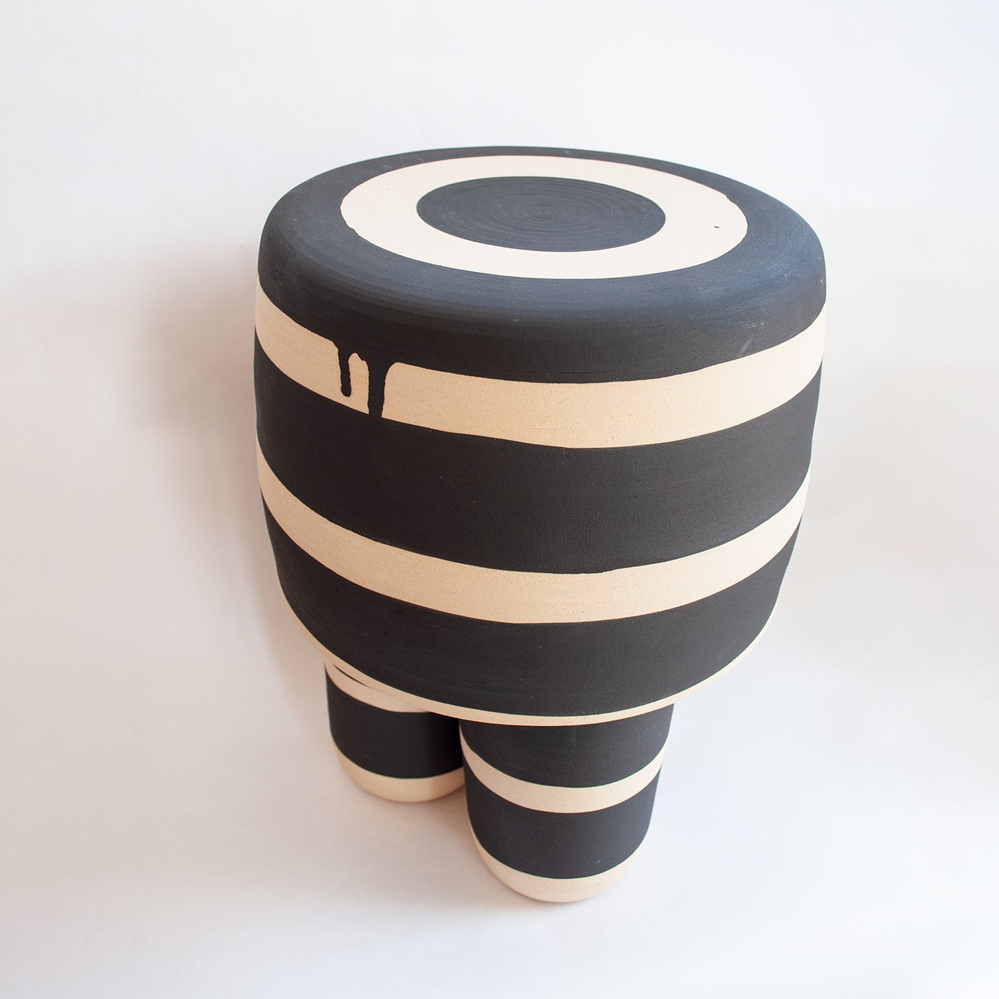 Striped Milking Stool