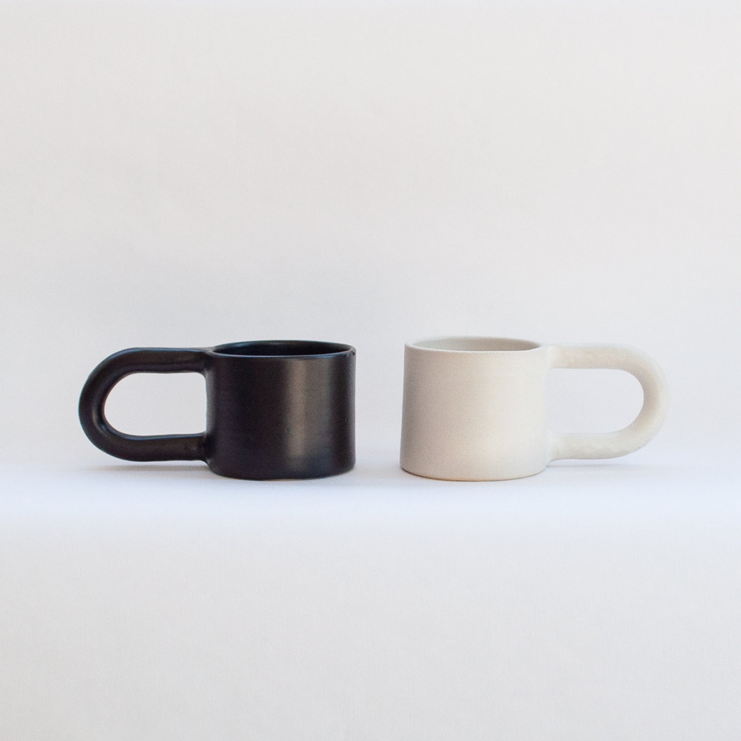 Hand Built Short Ceramic Mug