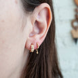Diamond Totem Single Hoop 4
