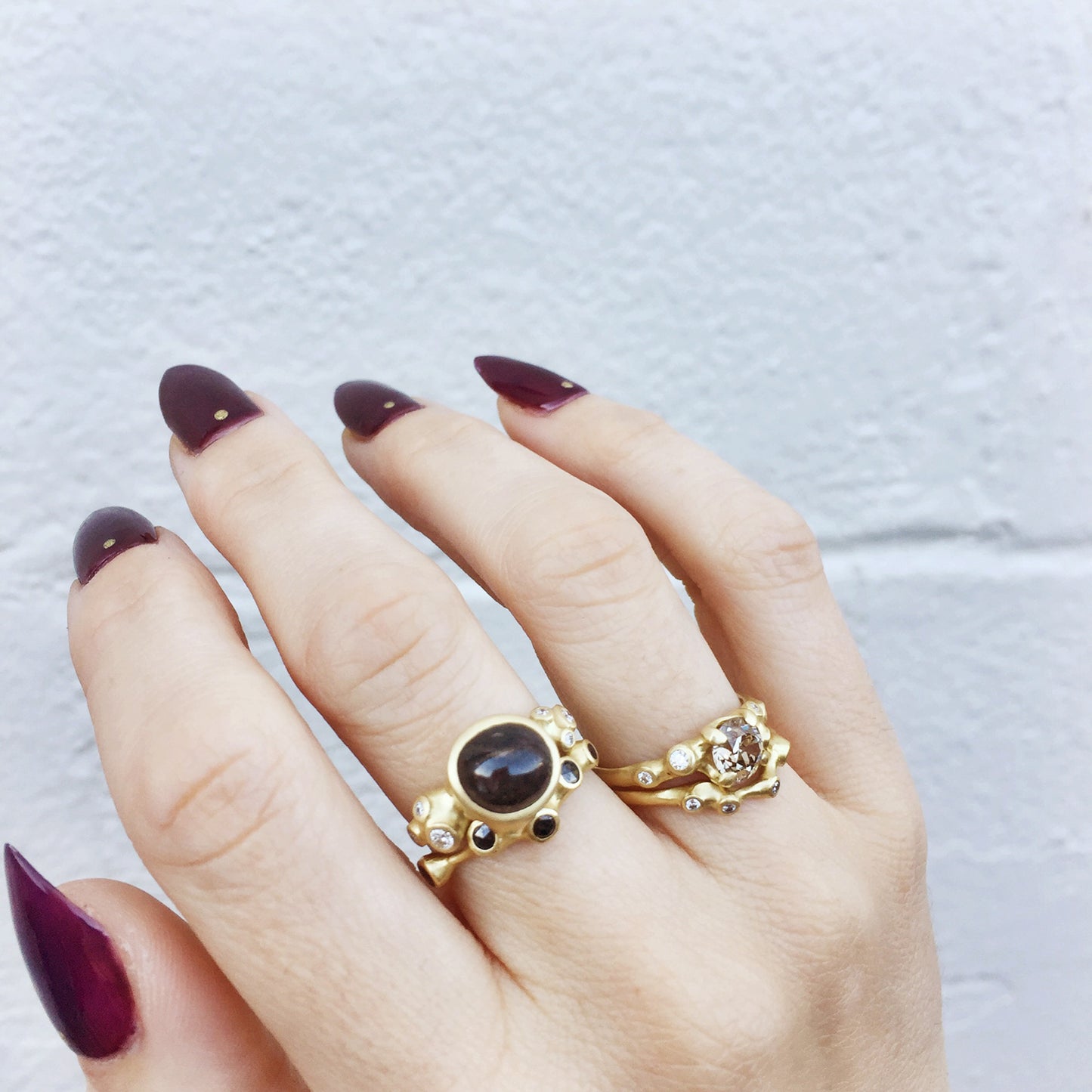 Diamond Barnacle Contour Ring