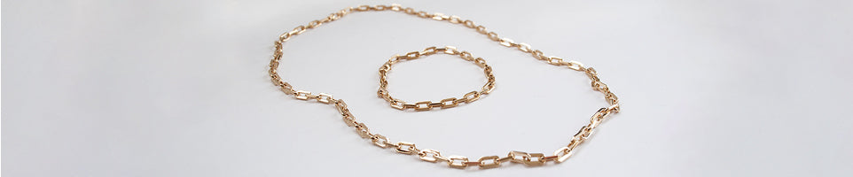 Ariel Gordon gold chain necklace and bracelet
