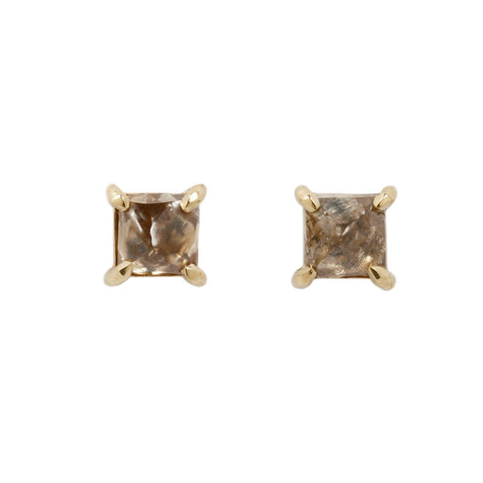 Octahedron Diamond Studs