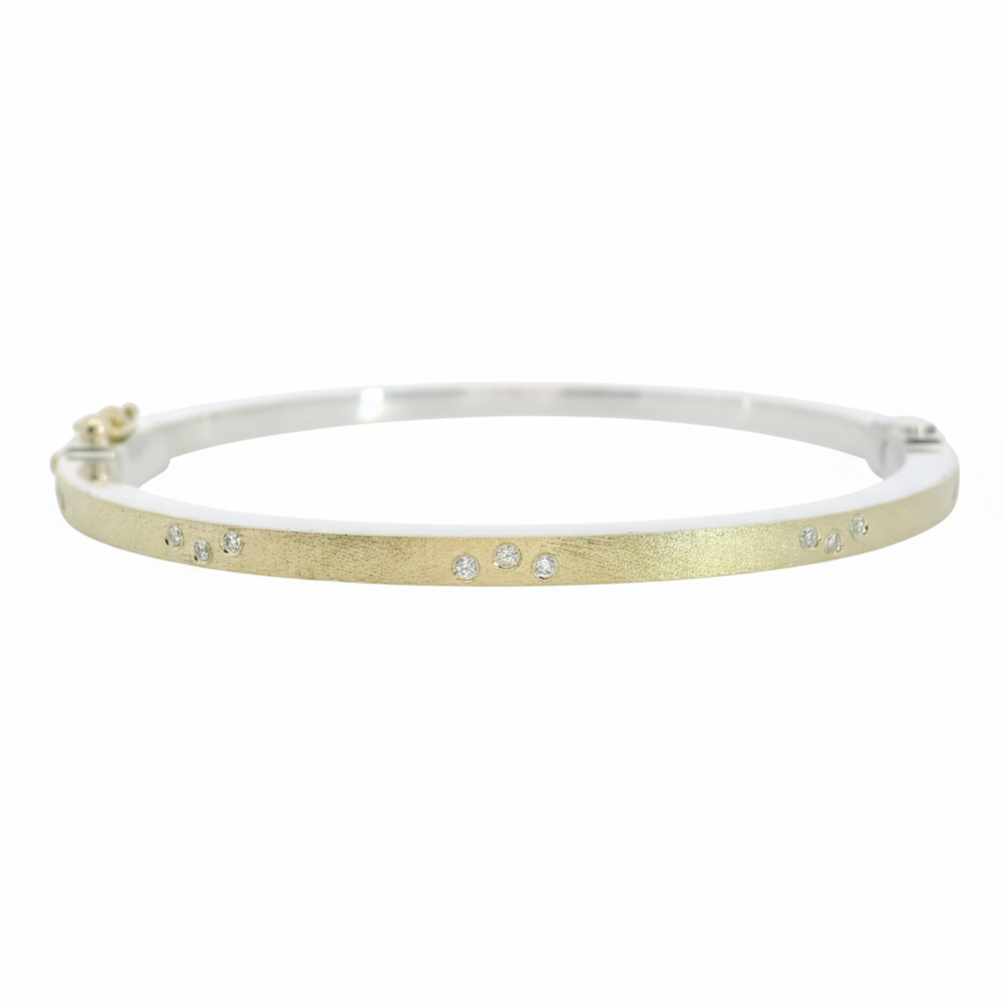 Maru White Diamond Bangle