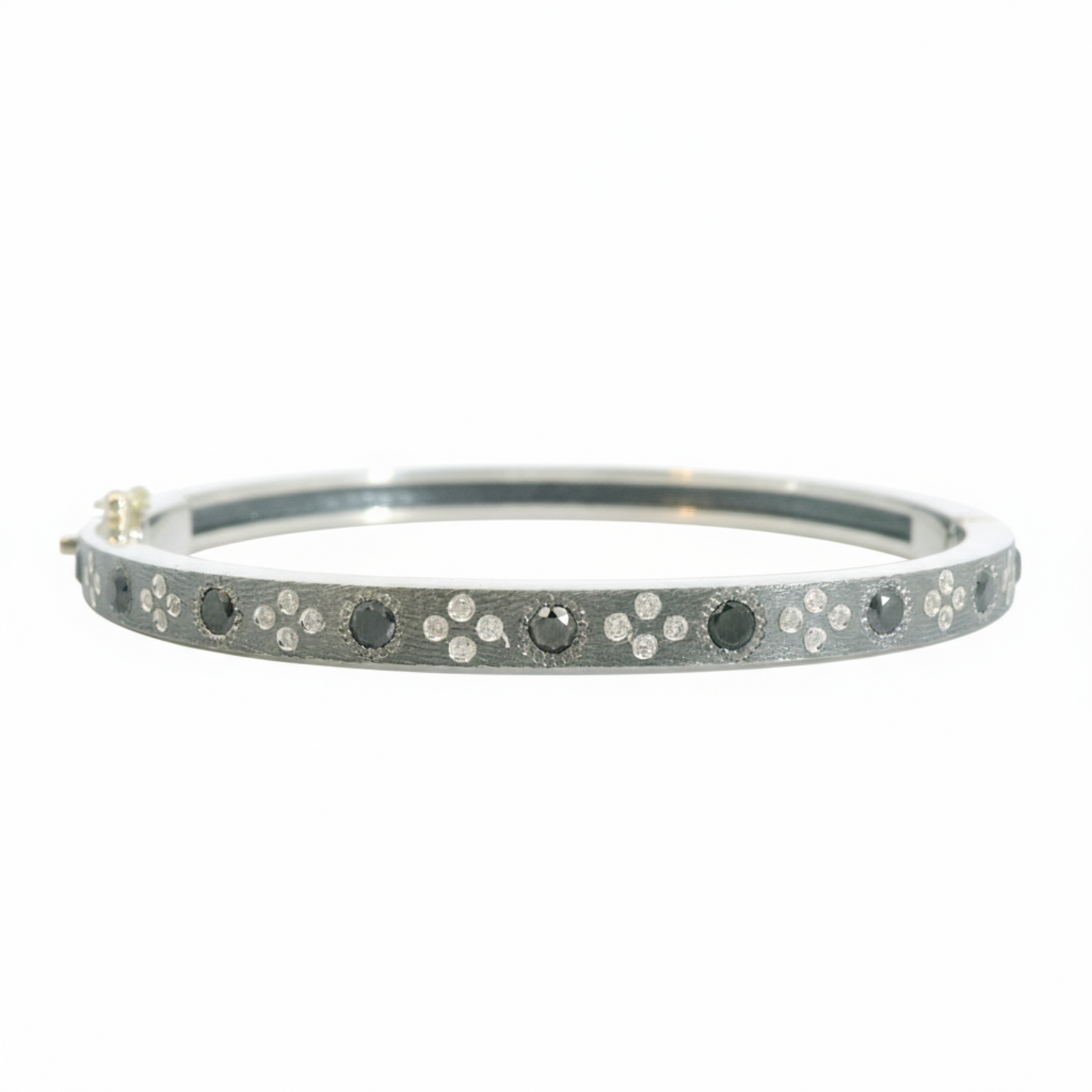 Daphnie Black & White Diamond Bangle