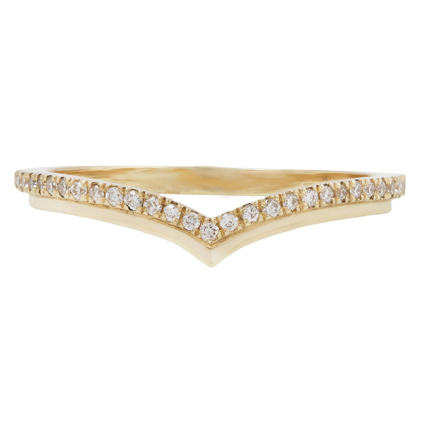 White Diamond Stepped Nesting Band