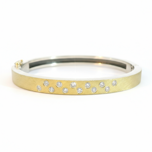 Laura 6mm White Diamond Bangle